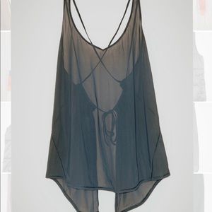 Navy spaghetti strap lululemon tank top